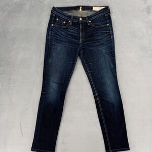 Rag Bone Jean Kensington Skinny Dark Wash Denim Jeans Women's‎ Size 28